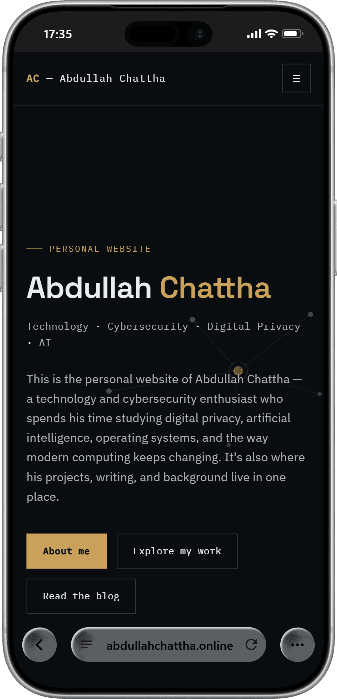 Abdullah Chattha — mobile screenshot